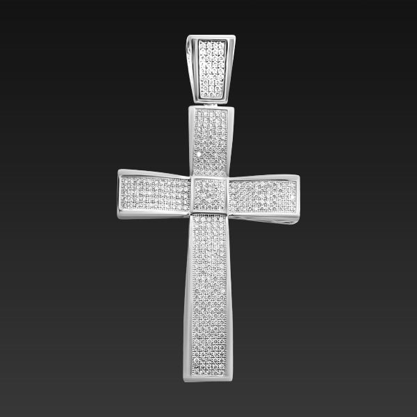 Sacred White Spiritu Cross Pendant