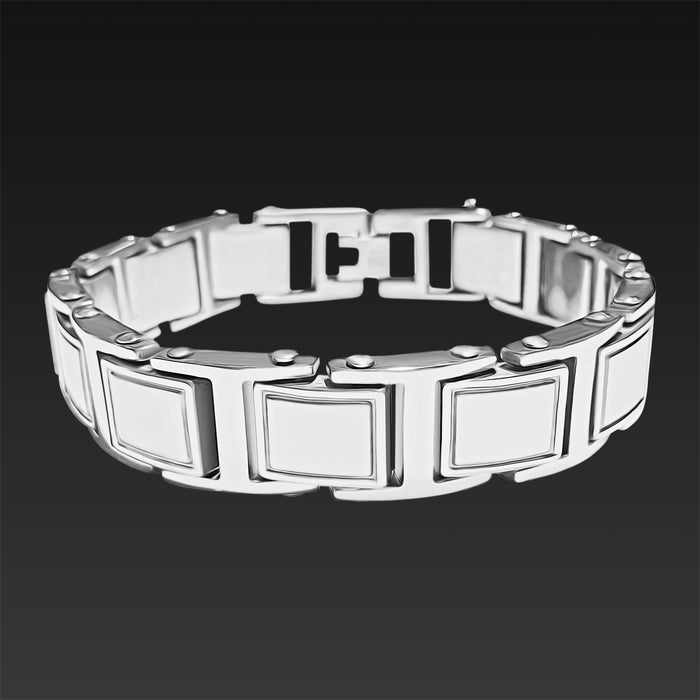 Stylish Contemporary Persona Steel Bracelet