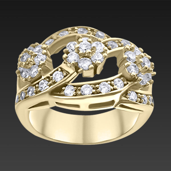 Elegant Sparkling Yellow Chic Style Ring