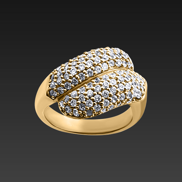 Elegant Sparkling Yellow Bridal Style Ring